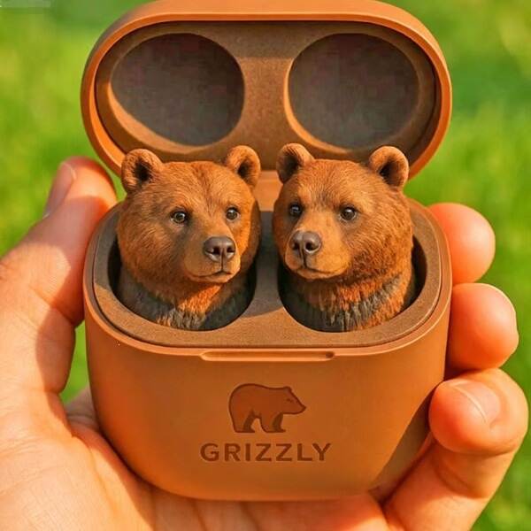 Cute Animal Shaped Bluetooth Earbuds 3D para fones de ouvido estéticos