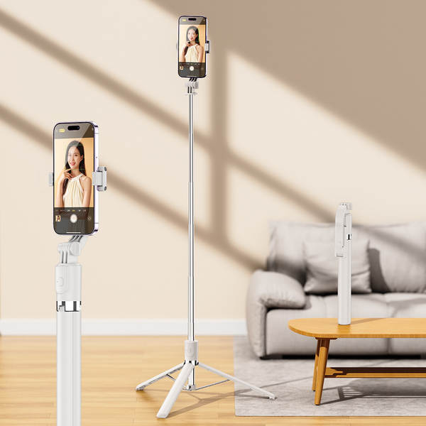 Transfronteiriço explosivo autofotógrafo base de três patas portátil Bluetooth controle remoto inteiro 360 ° rotação anti-tremor fotógrafo