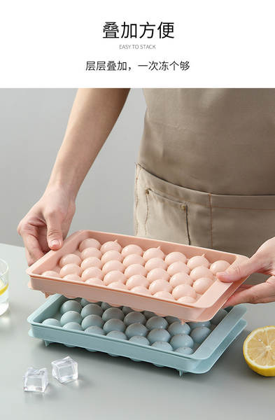 Moldes de Gelo Redondos Plásticos para Geladeira