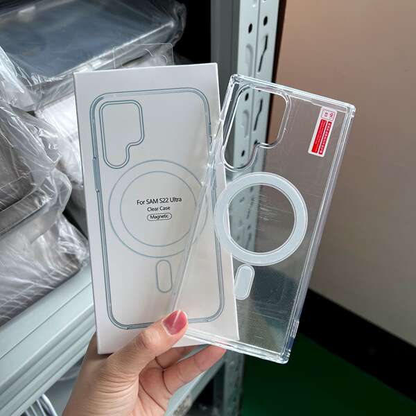 Aplicável a Samsung S25ultra Cellular Shell S26 Magnetic Sugar Cellular Shell A57 Protector de Queda S24+ Transparente