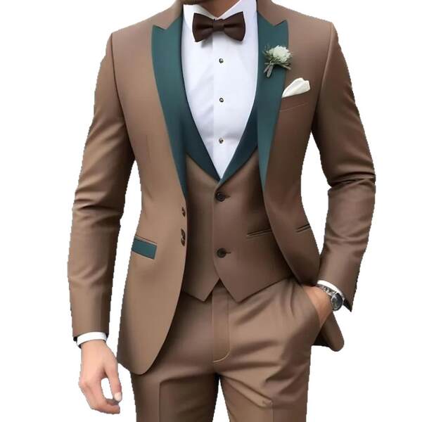 Terno Marrom Social Masculino