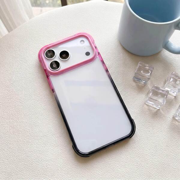 Aplicável à Apple 17 Cell Phone Shell colorido gradual tpe iphone17promax Shell duro transparente 17pro triunfo