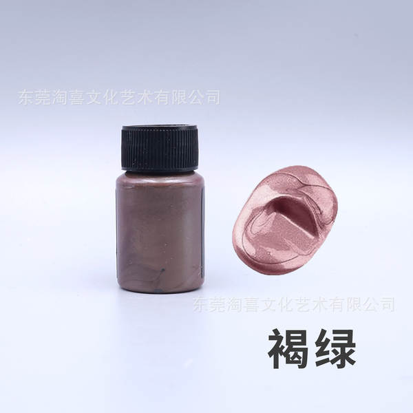 Pearl Acrylic Metal Color Color Alta Luz Ouro Prata Cobre Metal Color 20ml Manual Resistente à Água Brilhante Colorido