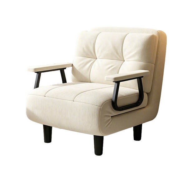 Sofá-cama dobrável 2 em 1 2026 novo retrô compacto sala de estar varanda solteiro casal extensível