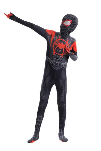 Homem-Aranha Vestido Herói Expedição Adulto Cosplay Vestido de Halloween Crianças Miles Vestido de Corpo