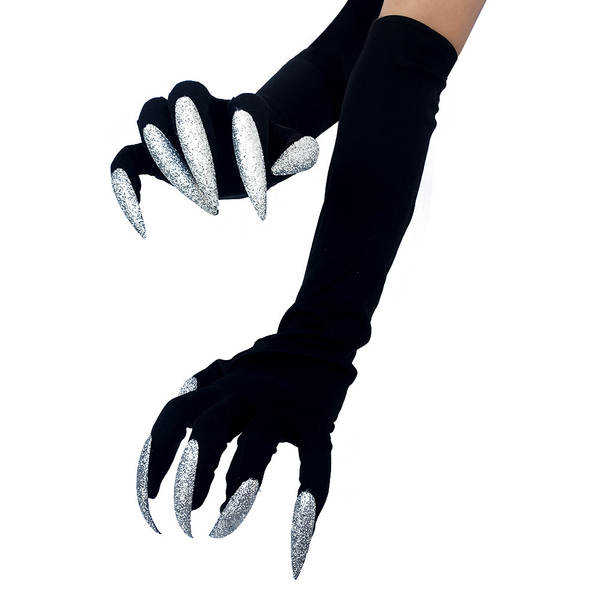 47 centímetros longas luvas de Halloween vestido com luvas longas cosplay luvas de Halloween