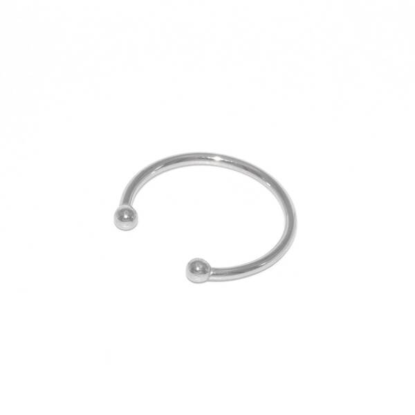 Anel de Aço Inox Cruzado