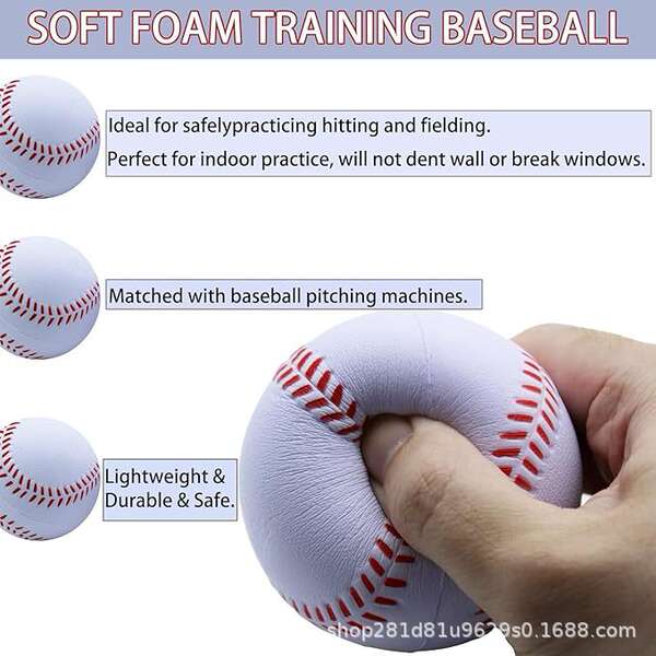 PU Soft Baseball Esponja Baseball Iniciantes treinar baseball bola 9 polegadas 11 polegadas crianças baseball seguro sem ferimentos