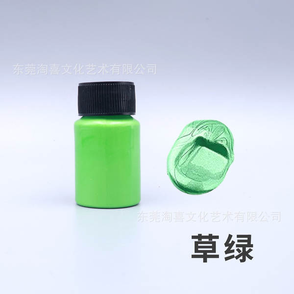 Pearl Acrylic Metal Color Color Alta Luz Ouro Prata Cobre Metal Color 20ml Manual Resistente à Água Brilhante Colorido