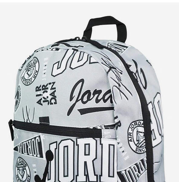 Mochila infantil Nike Jordan com zíper e padrão fashion clássico DJ5649-014