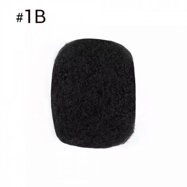 8 polegadas Afro kinky bulk cabelo cacheado para tranças de crochê cabelo humano volumoso pacote de fio