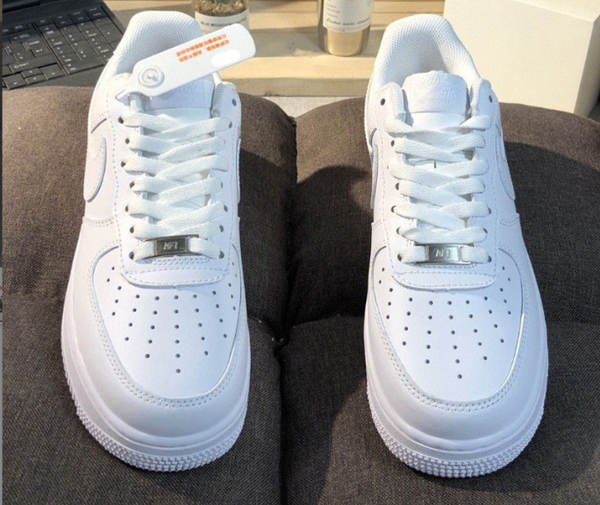 Air Force One AF1 alta versão de calçados masculinos e femininos de tabuleiro de baixa faixa de decomposição de trigo puro branco Air Force One pequenos sapatos brancos