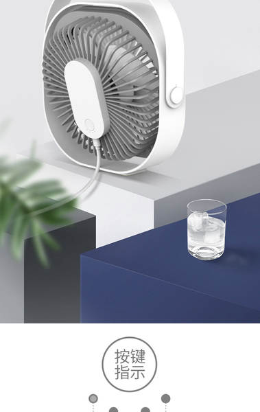 Ventilador USB portátil 6 polegadas - Mini ventilador de mesa recarregável para escritório e casa
