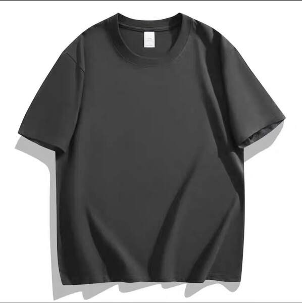 T-shirt de algodão branco e branco para homens e mulheres com camisa de roupa masculina de 220 gramas
