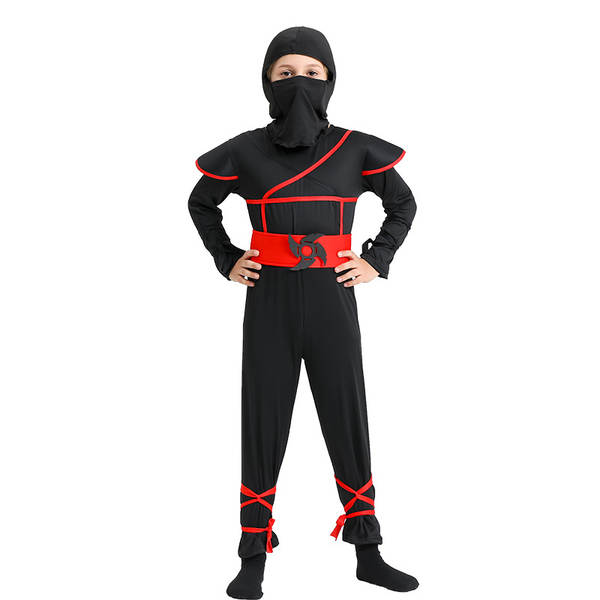 Halloween cosplay roupas infantis dança de ninja dança de fogo negro jogo de vestir cena de desempenho jogo de animação