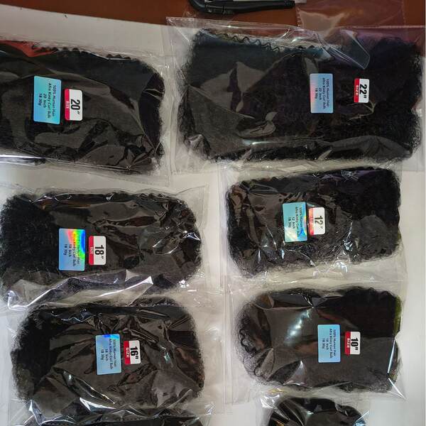 14 polegadas Afro Kinky Bulk Hair