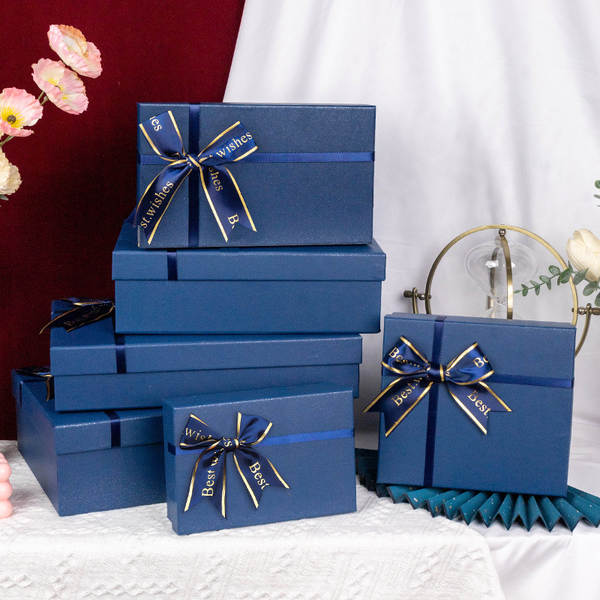 Caixa de Presente Azul Grande