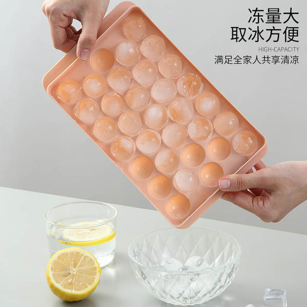 Moldes de Gelo Redondos Plásticos para Geladeira
