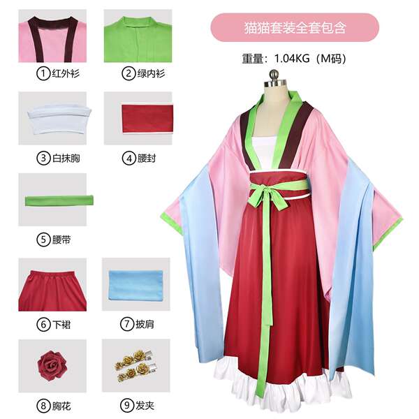 Vestido de Cosplay Gatinha Farmacêutica