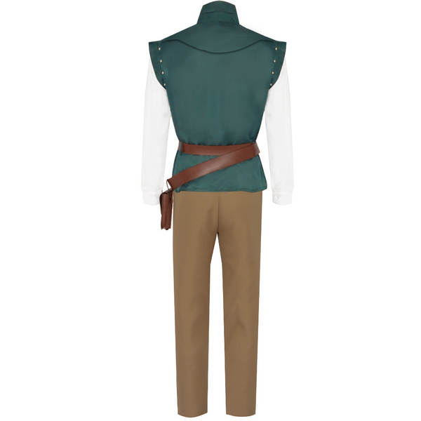 Flynn Riddler Príncipe cos traje Princesa de cabelos compridos Role de estréia Jogo de estréia roupas de palco