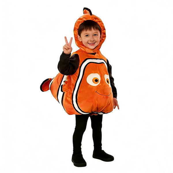 Nemo Clown Peixes Traje de Animação Submarino Total Mobilização Peixes Amarelos Papel de Dança de Halloween Performance Traje Nemo