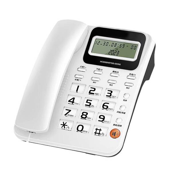 Aparelho de telefone fixo para casa, aparelho de telefone de escritório para hotel.
