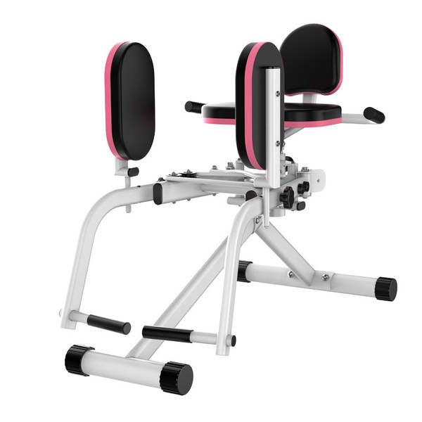 Treinador de perna em casa com equipamento de ginástica multifuncional.