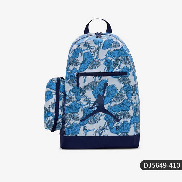 Mochila infantil Nike Jordan com zíper e padrão fashion clássico DJ5649-014