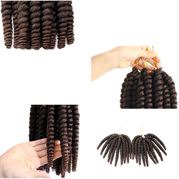 Venda direta do fabricante de fio de artifício de baixa temperatura da África do pequeno cilindro de amortecimento Havana Curl 2 peças
