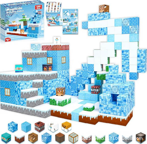 Amazon Magnetic Buiding Cubes Brinquedos de Construção Magnética