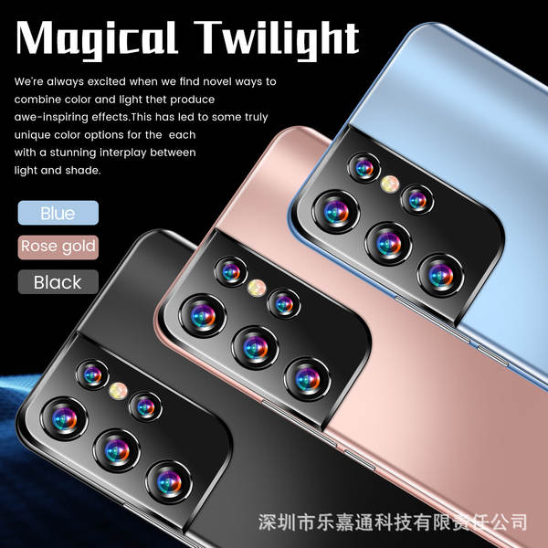 Fabricante atacado em 2026 explosivo 6.3 grande ecrã transfronteiriço celular S21Ultra comércio exterior smartphone de baixo preço
