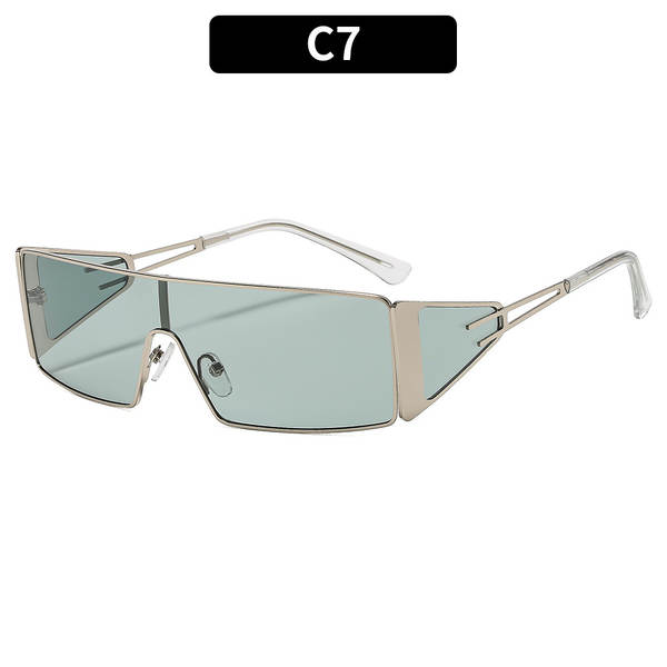 Óculos de sol quadrado estilo europeu e americano novo modelo conectado personalizado versátil street wear influencer mesma tendência óculos escuro trendy
