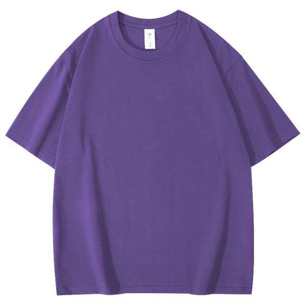 T-shirt de algodão curto personalizado padrão de logotipo de roupa de trabalho de casaco de algodão 220 gramas transfronteiriço comércio exterior atacado