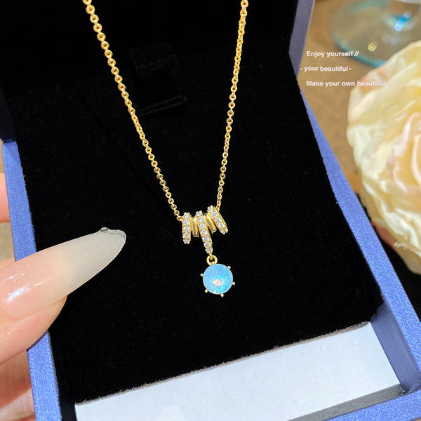 Colar feminino em titânio aço luxo não desbota versátil pendente sofisticado design exclusivo minimalista corrente clavícula acessório importação