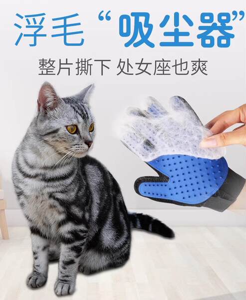 Luva de Escova para Cachorro e Gato