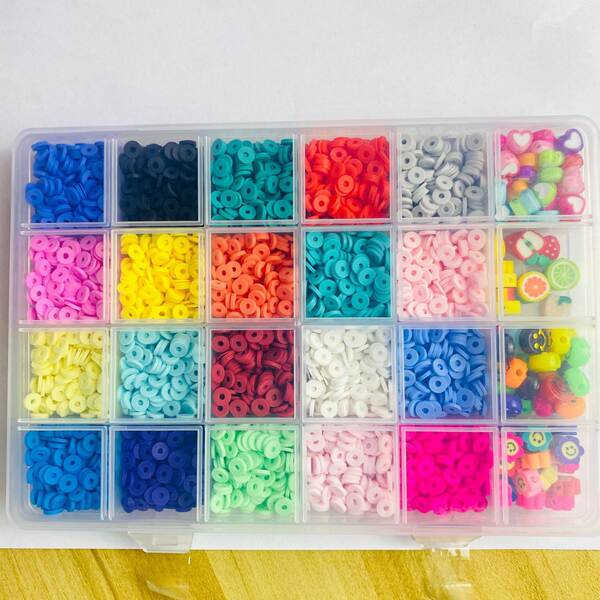 Conjunto de Contas de Cerâmica para Colar