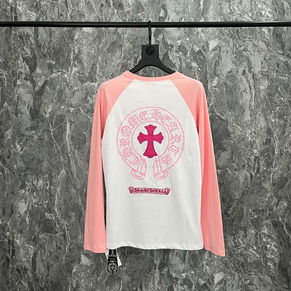 Camiseta de algodão transfronteiriço Chrome Heart Crown Camiseta de algodão transfronteiriço para homens e mulheres