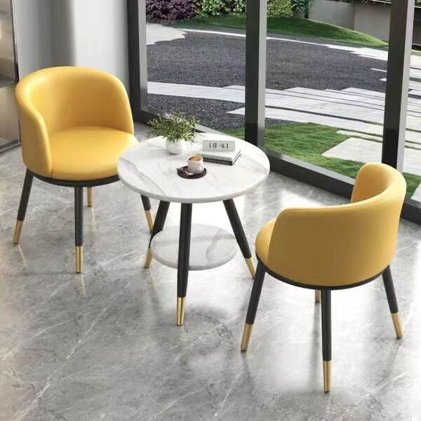 Mesa e cadeiras de varanda casual estilo nórdico moderno simples à moda intercâmbio
