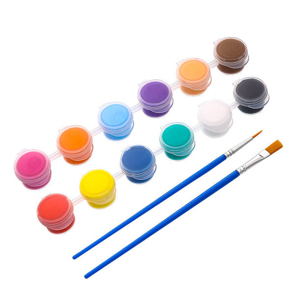 Painel de tinta transfronteiriço de acrílico para bonecas de criança Didi pintura grafite 3 ml 12 cores 6 coloração de pintura colorida