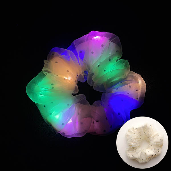 LED brilho do intestino grosso cabelo círculo di luz da noite cabelo brilho da luz da noite cabelo de cabelo da noite cabelo da fronteira cabelo