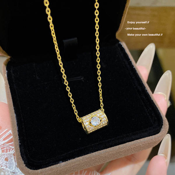 Colar feminino em titânio aço luxo não desbota versátil pendente sofisticado design exclusivo minimalista corrente clavícula acessório importação
