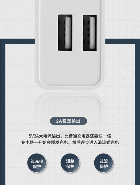 Carregador 5v2a 3C Certified Charging Head para Apple Huawei Fast Charging Head Adaptador de alimentação para smartphones