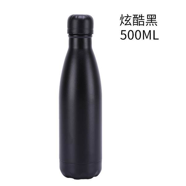 跨境贴钻镶钻可乐瓶双层保冷保温瓶304不锈钢户外大容量运动水壶