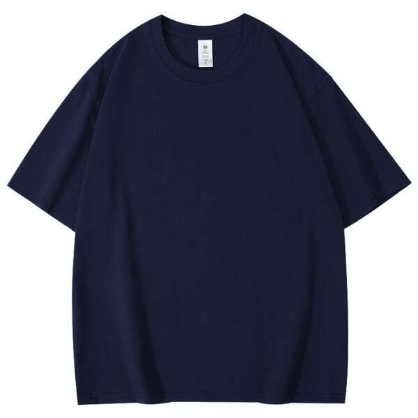 T-shirt de algodão curto personalizado padrão de logotipo de roupa de trabalho de casaco de algodão 220 gramas transfronteiriço comércio exterior atacado