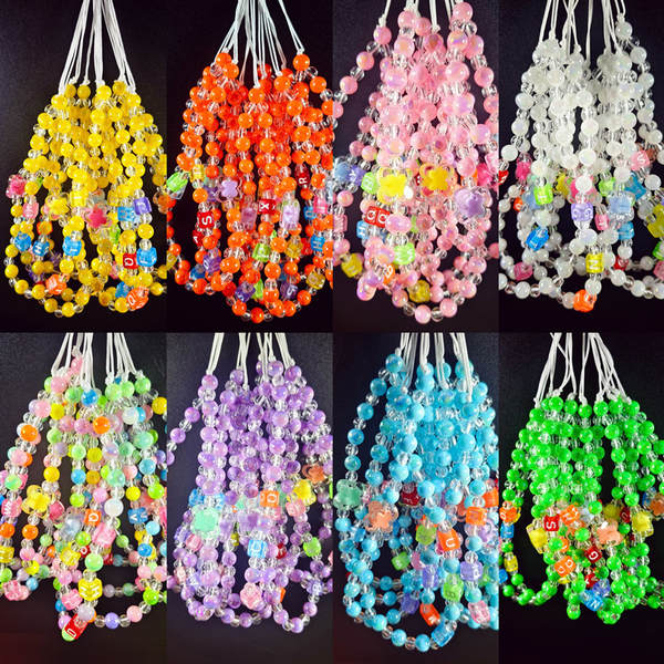 Pulseira de Contas Colorida