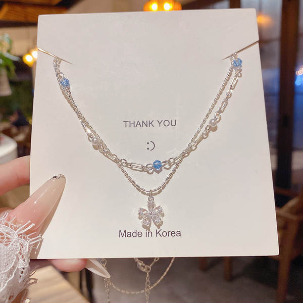 Colar feminino em titânio aço luxo não desbota versátil pendente sofisticado design exclusivo minimalista corrente clavícula acessório importação