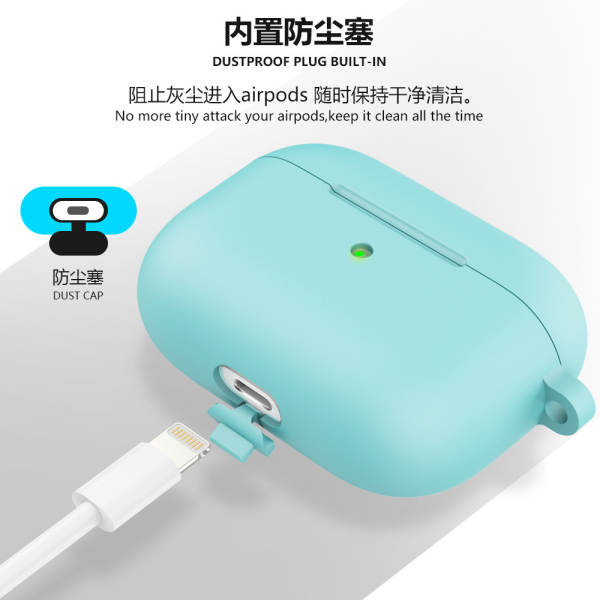 Nova capa de silicone espesso airpods pro 2ª geração com case integrado airpods 3