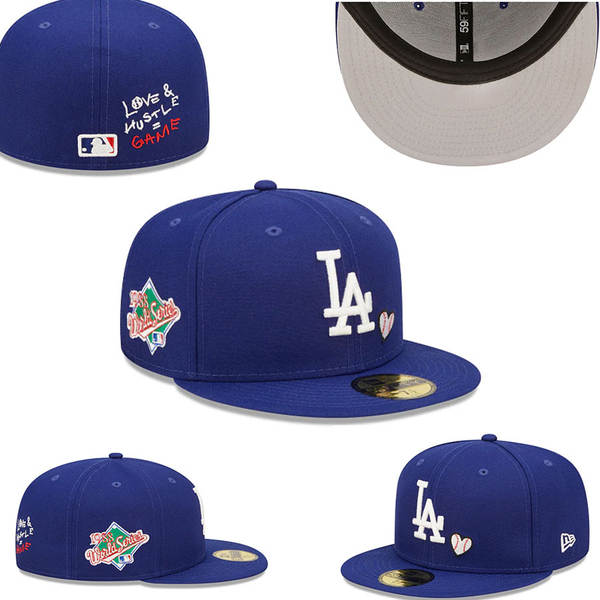 Chapéu de beisebol totalmente fechado, não ajustável, novo chapéu de beisebol hip-hop da liga americana
