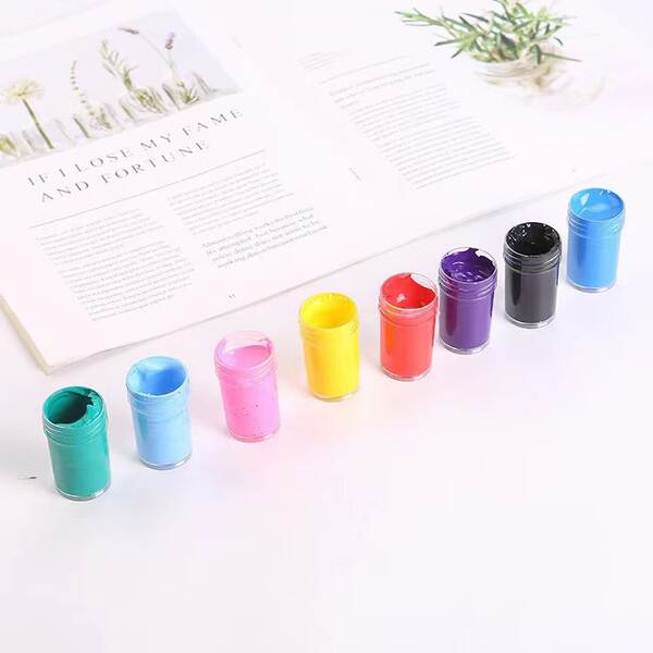 Painéis de acrílico para crianças 20ml DIY artesanal pintura de creme para crianças pintura de garrafa de óleo