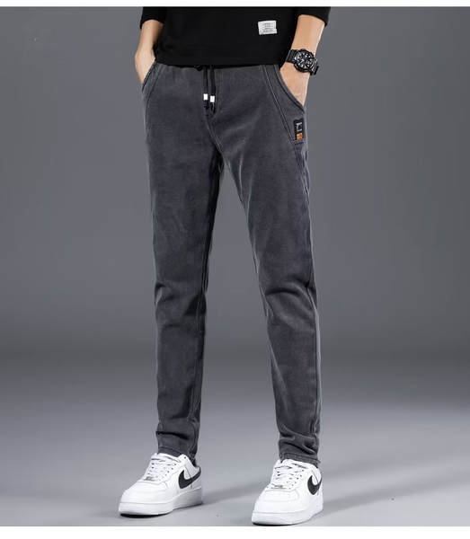 Calça jeans elástica masculina